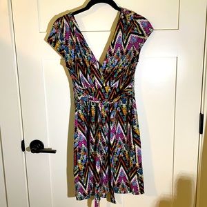 Pink Rose Tribal Print/Artsy Dress